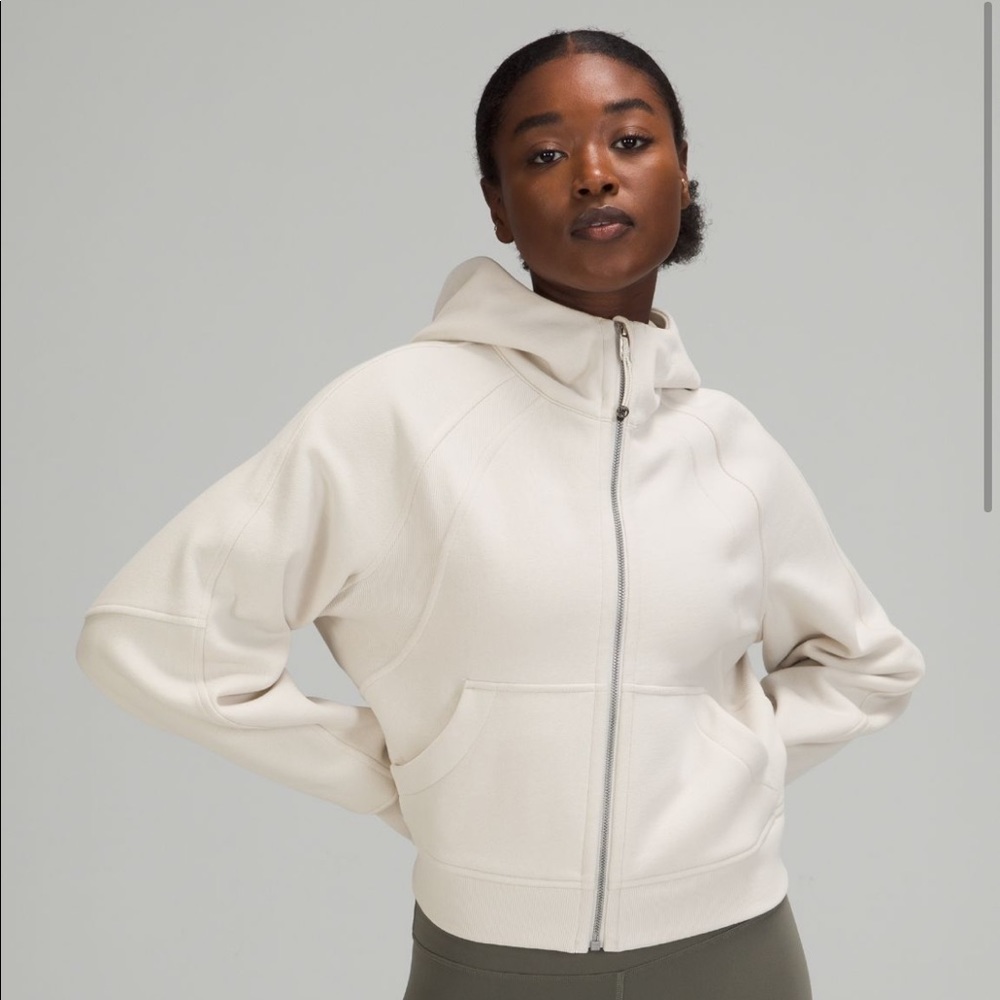 Lululemon Scuba Oversized Full Zip - White Opal